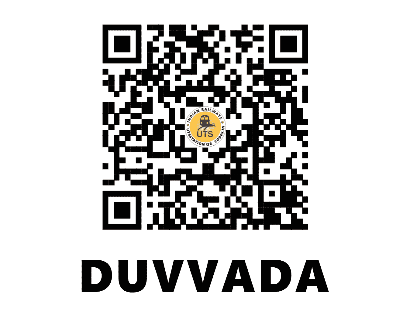 UTS QR Code for DUVVADA - DVD - EO (ANDHRA PRADESH)